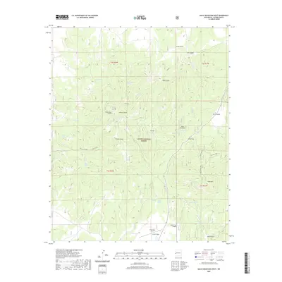 2020 Map of Gallo Mountains West, 2020 Print