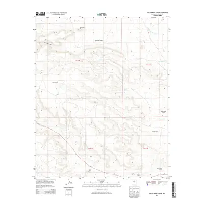 2013 Map of Gallo Spring Canyon, 2013 Print