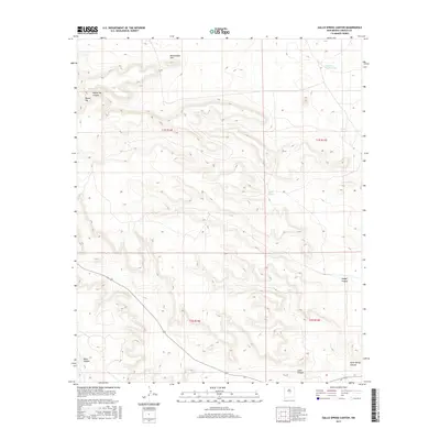 2017 Map of Gallo Spring Canyon, 2017 Print