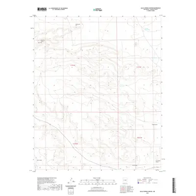 2020 Map of Gallo Spring Canyon, 2020 Print