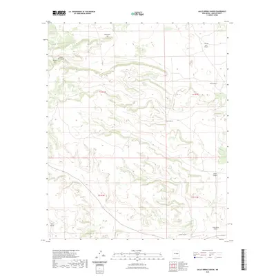 2023 Map of Gallo Spring Canyon, 2023 Print