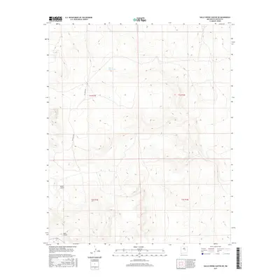 2017 Map of Gallo Spring Canyon NE, 2017 Print
