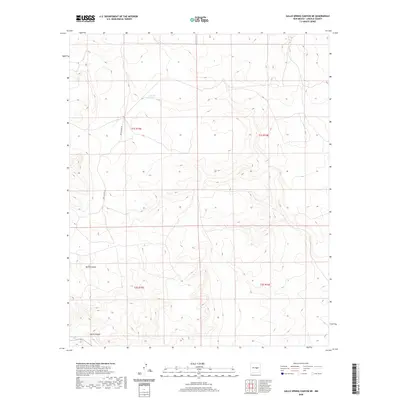 2020 Map of Gallo Spring Canyon NE, 2020 Print
