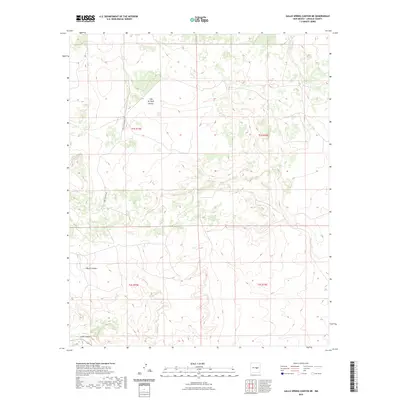 2023 Map of Gallo Spring Canyon NE, 2023 Print