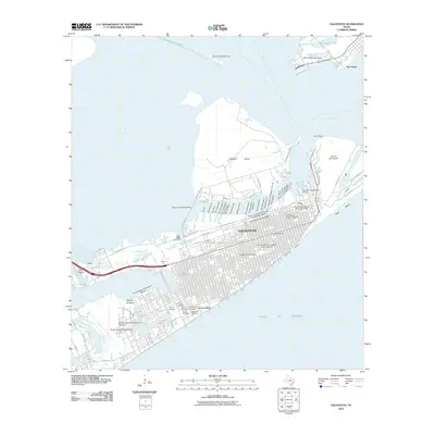 2010 Map of Galveston, 2010 Print