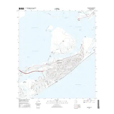 2016 Map of Galveston, 2016 Print