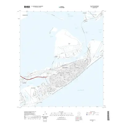 2022 Map of Galveston, 2022 Print