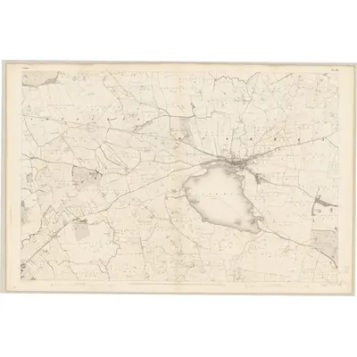 1838 Map of Galway - Sheet 105, 1841 Print