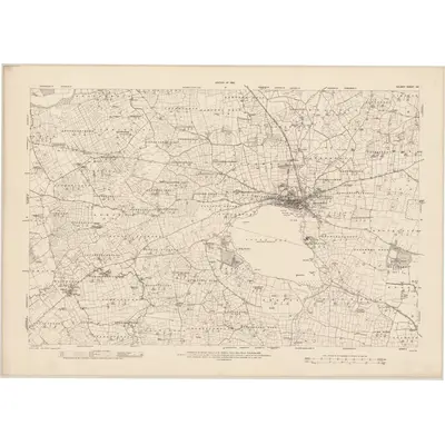 1915 Map of Galway - Sheet 105, 1920 Print
