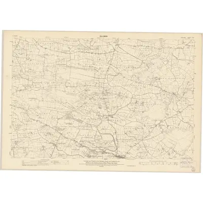 1945 Map of Galway - Sheet 107, 1958 Print