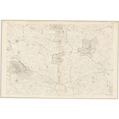 1838 Map of Galway - Sheet 117, 1841 Print