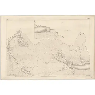1898 Map of Galway - Sheet 12 & 13, 1900 Print