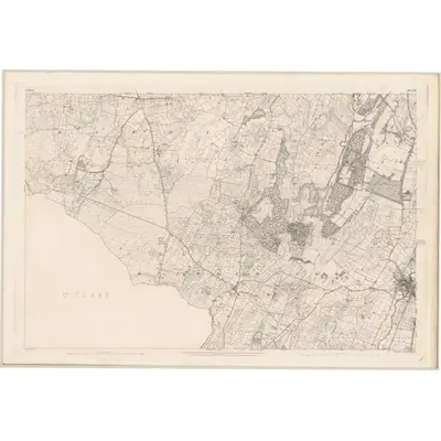 1892 Map of Galway - Sheet 122, 1897 Print