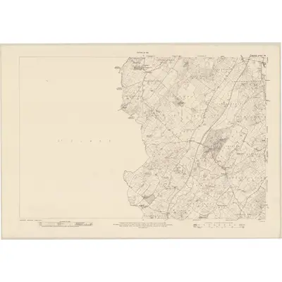 1915 Map of Galway - Sheet 128, 1921 Print