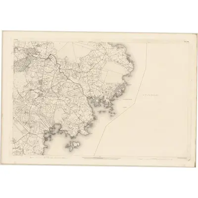 1893 Map of Galway - Sheet 132, 1896 Print