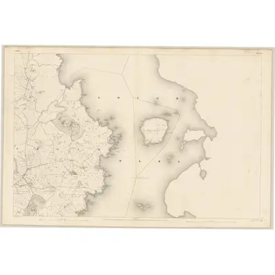1838 Map of Galway - Sheet 135, 1841 Print