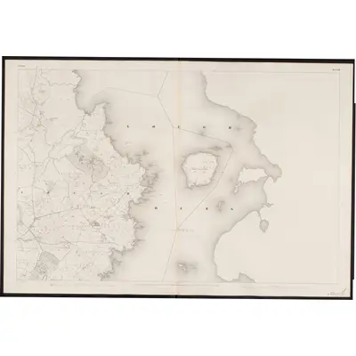1838 Map of Galway - Sheet 135, 1860 Print