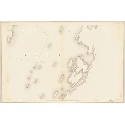 1839 Map of Galway - Sheet 14, 1841 Print