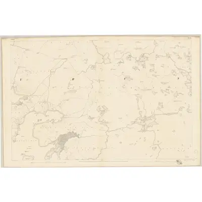 1839 Map of Galway - Sheet 51, 1841 Print