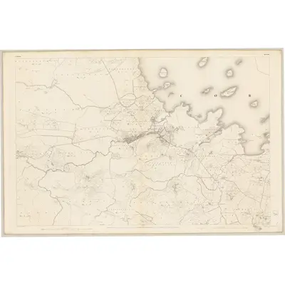 1839 Map of Galway - Sheet 54, 1841 Print