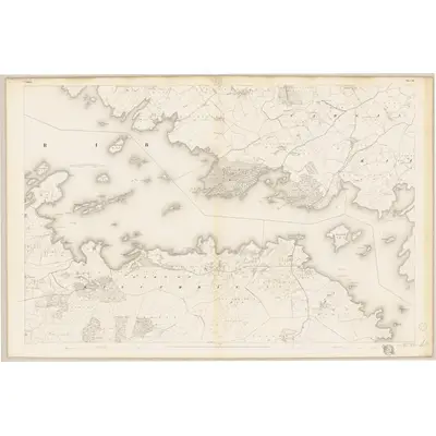 1839 Map of Galway - Sheet 55, 1841 Print
