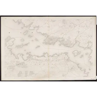 1839 Map of Galway - Sheet 55, 1861 Print