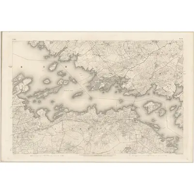 1899 Map of Galway - Sheet 55, 1901 Print