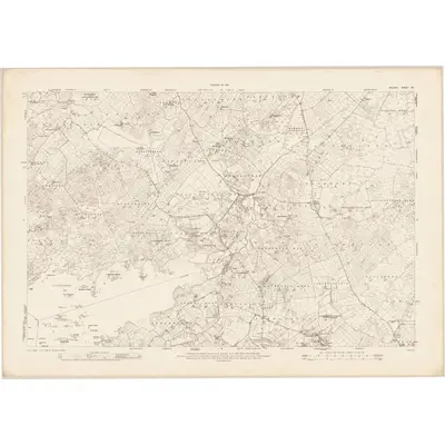 1915 Map of Galway - Sheet 56, 1921 Print