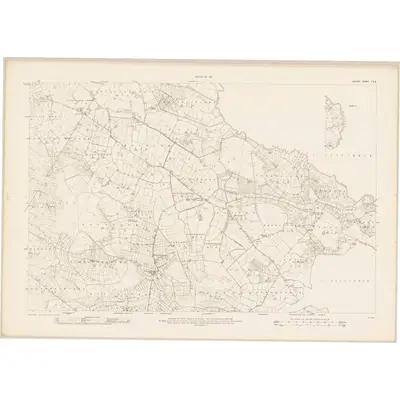 1912 Map of Galway - Sheet 7 & 8, 1915 Print