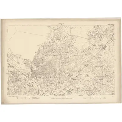 1915 Map of Galway - Sheet 82, 1921 Print