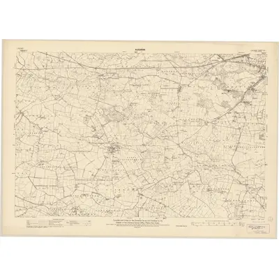 1946 Map of Galway - Sheet 87, 1958 Print