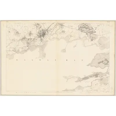 1838 Map of Galway - Sheet 94, 1841 Print