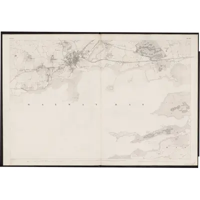 1838 Map of Galway - Sheet 94, 1861 Print