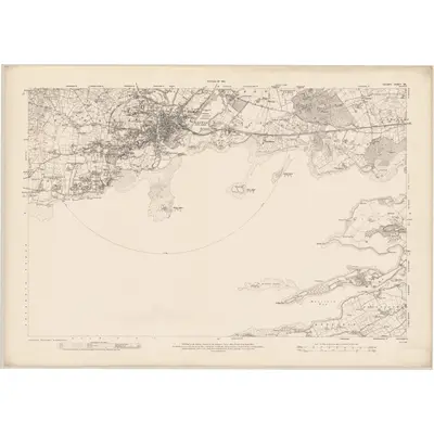 1915 Map of Galway - Sheet 94, 1921 Print