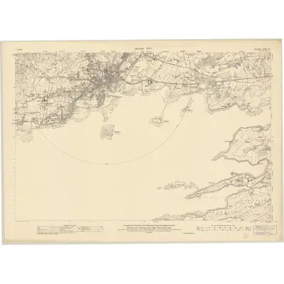 1945 Map of Galway - Sheet 94, 1958 Print