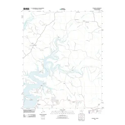 2011 Map of Gamaliel, 2011 Print