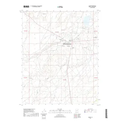 2018 Map of Ganado, 2018 Print