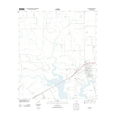 2013 Map of Ganado, 2013 Print