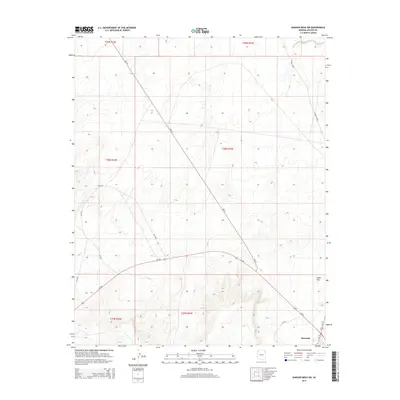 2014 Map of Ganado Mesa SW, 2014 Print