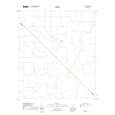 2019 Map of Ganado NE, 2019 Print