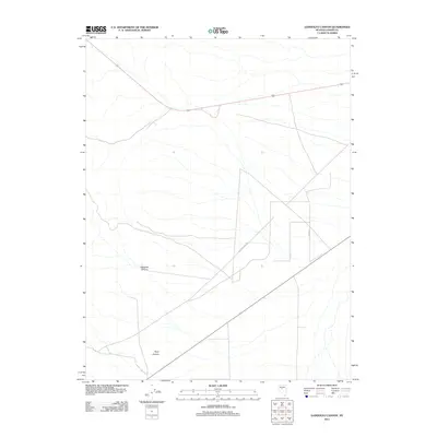 2011 Map of Gandolfo Canyon, 2011 Print