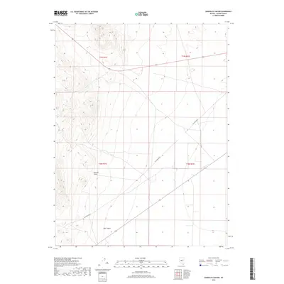 2018 Map of Gandolfo Canyon, 2018 Print