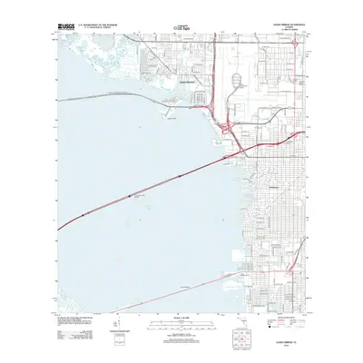 2012 Map of Gandy Bridge, 2012 Print