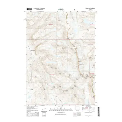 2015 Map of Gannett Peak, 2015 Print