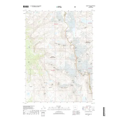 2017 Map of Gannett Peak, 2017 Print