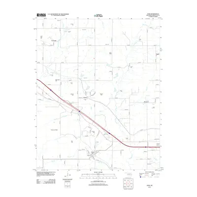 2012 Map of Gans, 2012 Print