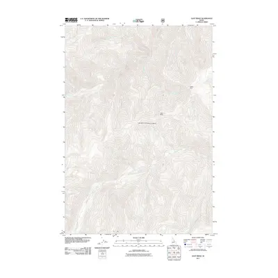 2011 Map of Gant Ridge, 2011 Print