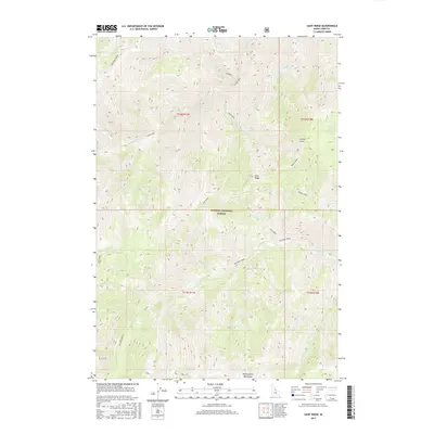 2017 Map of Gant Ridge, 2017 Print