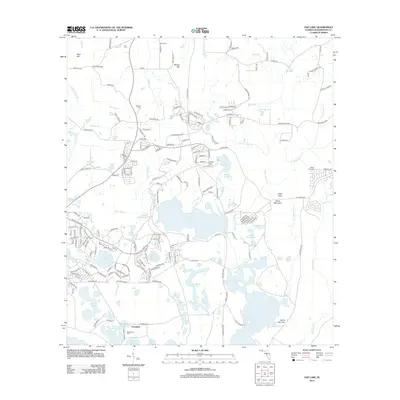 2012 Map of Gap Lake, 2012 Print