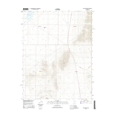 2014 Map of Gap Mountain, 2014 Print